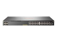 HPE Aruba 2930F 24G PoE+ 4SFP - switch - 24 portar - Administrerad - rackmonterbar JL261A#ABB