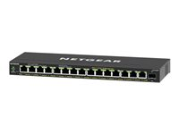 NETGEAR Plus GS316EPP - switch - 16 portar - Administrerad GS316EPP-100PES