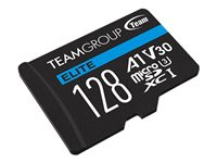 Team ELITE A1 - flash-minneskort - 128 GB - microSDXC TEAUSDX128GIV30A103