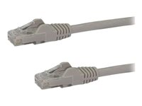 StarTech.com Cat6-patchkabel med hakfria RJ45-kontakter – 1 m, grå - patch-kabel - 1 m - grå N6PATC1MGR