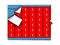 Brady Solid Numbers Wire Marker Card Legend 1 - lednings/kabelmärkare (förtryckt) WM-1-RD-PK