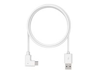 Compulocks 6ft 2.0 USB-A to 90-Degree USB-C Charging Cable Right Angle - USB typ C-kabel - USB till 24 pin USB-C - 1.83 m 6FT90DUSBCW