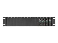 Black Box Pure Networking Copper to Fiber Media Converter Chassis - modulär expansionsenhet LHGC-RACK