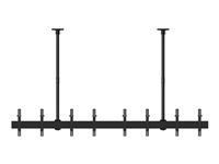 Multibrackets M Ceiling Mount Pro MBC4X1U2 monteringssats - för 8 LCD-bildskärmar - svart 7350073733514