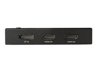 StarTech.com 4 Port HDMI Video Switch - 3x HDMI & 1x DisplayPort - 4K 60Hz - video-/ljudomkopplare - 4 portar VS421HDDP