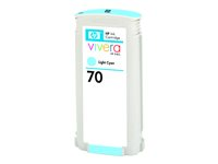 HP 70 - ljus cyan - original - DesignJet - bläckpatron C9390A