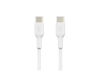 Belkin BoostCharge - USB typ C-kabel - 24 pin USB-C till 24 pin USB-C - 1 m CAB003BT1MWH2PK