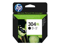 HP 304XL - Lång livslängd - svart - original - bläckpatron N9K08AE#UUS