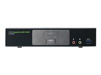 IOGEAR 2-Port 4K Dual Video DisplayPort KVMP Switch and RS-232 - Cables Included - omkopplare för tangentbord/video/mus/ljud/USB - 2 portar GCS1932M