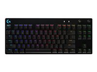 Logitech Pro X - tangentbord - QWERTY - USA, internationellt - svart Inmatningsenhet 920-009849