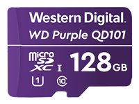 WD Purple SC QD101 WDD128G1P0C - flash-minneskort - 128 GB - mikroSDXC UHS-I WDD128G1P0C