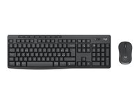 Logitech MK370 Combo for Business - sats med tangentbord och mus - QWERTY - Hebreiska - grafit Inmatningsenhet 920-012076