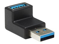 Eaton Tripp Lite Series USB 3.0 SuperSpeed Adapter - USB-A to USB-A, M/F, Down Angle, Black - USB-adapter U324-000-DN