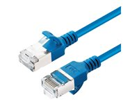 MicroConnect nätverkskabel - 25 cm - blå V-FTP6A0025B-SLIM