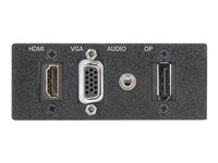 Extron AAP SuperPlate 120 - modulkontaktplatta med snapin-fästen och kablar 70-1076-22