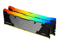 Kingston FURY Renegade RGB - DDR4 - sats - 16 GB: 2 x 8 GB - DIMM 288-pin - 3200 MHz / PC4-25600 - ej buffrad KF432C16RB2AK2/16