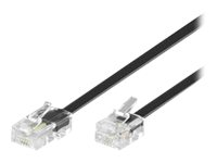 MicroConnect Modular - nätverkskabel - 10 m - svart MPK460S