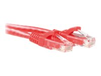 MicroConnect nätverkskabel - 50 cm - röd UTP6A005RBOOTED