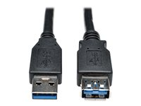 Eaton Tripp Lite Series USB 3.0 SuperSpeed Extension Cable - USB M/F, Black, 3 ft. (0.91 m) - USB-förlängningskabel - USB typ A till USB typ A - 1 m U324-003-BK