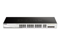 D-Link Web Smart DGS-1210-28 - switch - 28 portar - Administrerad - rackmonterbar DGS-1210-28/E