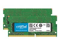 Crucial - DDR4 - sats - 8 GB: 2 x 4 GB - SO DIMM 260-pin - 2666 MHz / PC4-21300 - ej buffrad CT2K4G4SFS8266