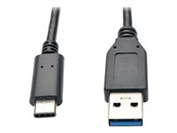 Eaton Tripp Lite Series USB-C to USB-A Cable (M/M), USB 3.2 Gen 2 (10 Gbps), Thunderbolt 3 Compatible, 3 ft. (0.91 m) - USB typ C-kabel - 24 pin USB-C till USB typ A - 91 cm U428-003-G2