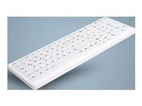 Active Key AK-C7000 - tangentbord - sanerbart, kompakt, hygieniskt, med knappsats - QWERTY - italiensk - vit Inmatningsenhet AK-C7000F-U1-W/IT