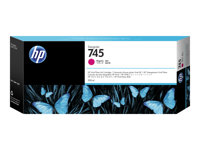 HP 745 - hög kapacitet - magenta - original - DesignJet - bläckpatron F9K01A