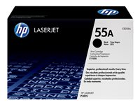 HP 55A - svart - original - LaserJet - tonerkassett (CE255A) CE255A