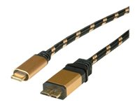 Roline Gold - USB typ C-kabel - Micro-USB typ B till 24 pin USB-C - 50 cm 11.02.9025