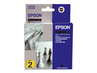 Epson T0511 - 2-pack - svart - original - bläckpatron C13T051142