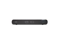 Belkin Universal Secure Dual-Head - 2:a generationen - omkopplare för tangentbord/video/mus/ljud - 2 portar - TAA-kompatibel F1DN202KVM-UNN4