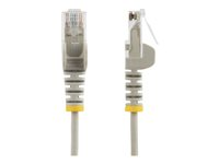 StarTech.com 1,5 m CAT6-kabel - Tunn - Ej hakfria RJ45-kontakter - Grå - patch-kabel - 1.5 m - grå N6PAT150CMGRS