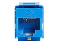 Black Box GigaTrue2 CAT6A Keystone Jack - Unshielded - modulär insättning C6AJA70-BL-R2