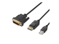 Belkin Secure Modular DVI and DP Dual Head Host Cable - video/USB-kabel - TAA-kompatibel - 1.83 m F1DN2MOD-HC-DP6