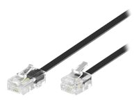 MicroConnect Modular - nätverkskabel - 5 m - svart MPK455S