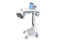 Ergotron StyleView Laptop Cart, SLA Powered vagn - öppen arkitektur - för LCD-skärm/tangentbord/mus/streckkodsläsare/processor - TAA-kompatibel SV42-6101-C