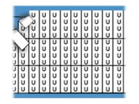 Brady Solid Numbers Miniature Wire Marker Card Legend U - lednings/kabelmärkare (förtryckt) TMM-U-PK