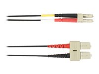 Black Box patch-kabel - 15 m - svart FOCMR50-015M-SCLC-BK