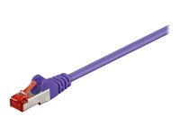 MicroConnect nätverkskabel - 10 m - lila B-FTP610P