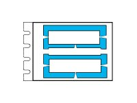 Brady DuraSleeve Wire Marking B-7597 - insatser - matt - 1500 stk - 4.2 x 15 mm PTDSU-15-7597-YL