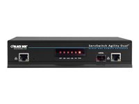 Black Box ServSwitch Agility Dual DVI, USB, and Audio KVM Extender over IP, Dual-Head or Dual-Link, Transmitter - video/ljud/USB-förlängare - 10Mb LAN, 100Mb LAN, GigE - TAA-kompatibel ACR1002A-T