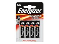 Energizer Alkaline Power batteri - 4 x AA-typ - alkaliskt E300132900