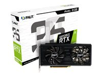 Palit GeForce RTX 3050 Dual - grafikkort - GF RTX 3050 - 8 GB NE63050019P1-190AD