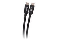 C2G 3.3ft (1m) USB-C Male to USB-C Male Cable (20V 5A) - USB4 (40Gbps) - USB typ C-kabel - 24 pin USB-C till 24 pin USB-C - 1 m C2G28878