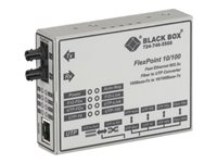 Black Box FlexPoint - fibermediekonverterare - 10Mb LAN, 100Mb LAN LMC100AE-R3