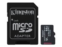 Kingston Industrial - flash-minneskort - 64 GB - mikroSDXC UHS-I SDCIT2/64GB