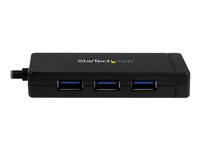 StarTech.com USB-C-hubb med 3 portar och Gigabit Ethernet - USB-C till 3x USB-A - USB 3.0 - strömadapter medföljer - hubb - 3 portar HB30C3A1GE