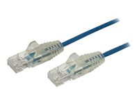 StarTech.com 3 m CAT6-kabel - Tunn - Ej hakfria RJ45-kontakter - Blå - patch-kabel - 3 m - blå N6PAT300CMBLS