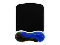 Kensington Duo Gel Mouse Pad Wrist Rest - mustablett med handledskudde - TAA-kompatibel 62401